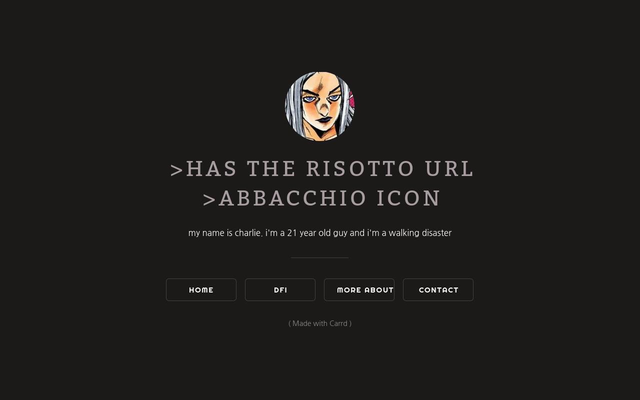 Carrd profile picture for @risotto
